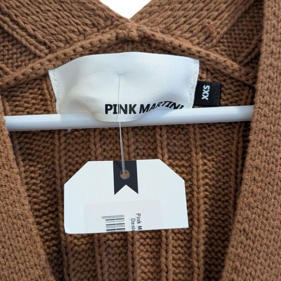 Pink Martini Desiree Button Cardigan Women's XXS - Brown - NWT Coastal Grandma - Picture 7 of 8